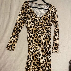 MODA International Leopard Bodycon Dress